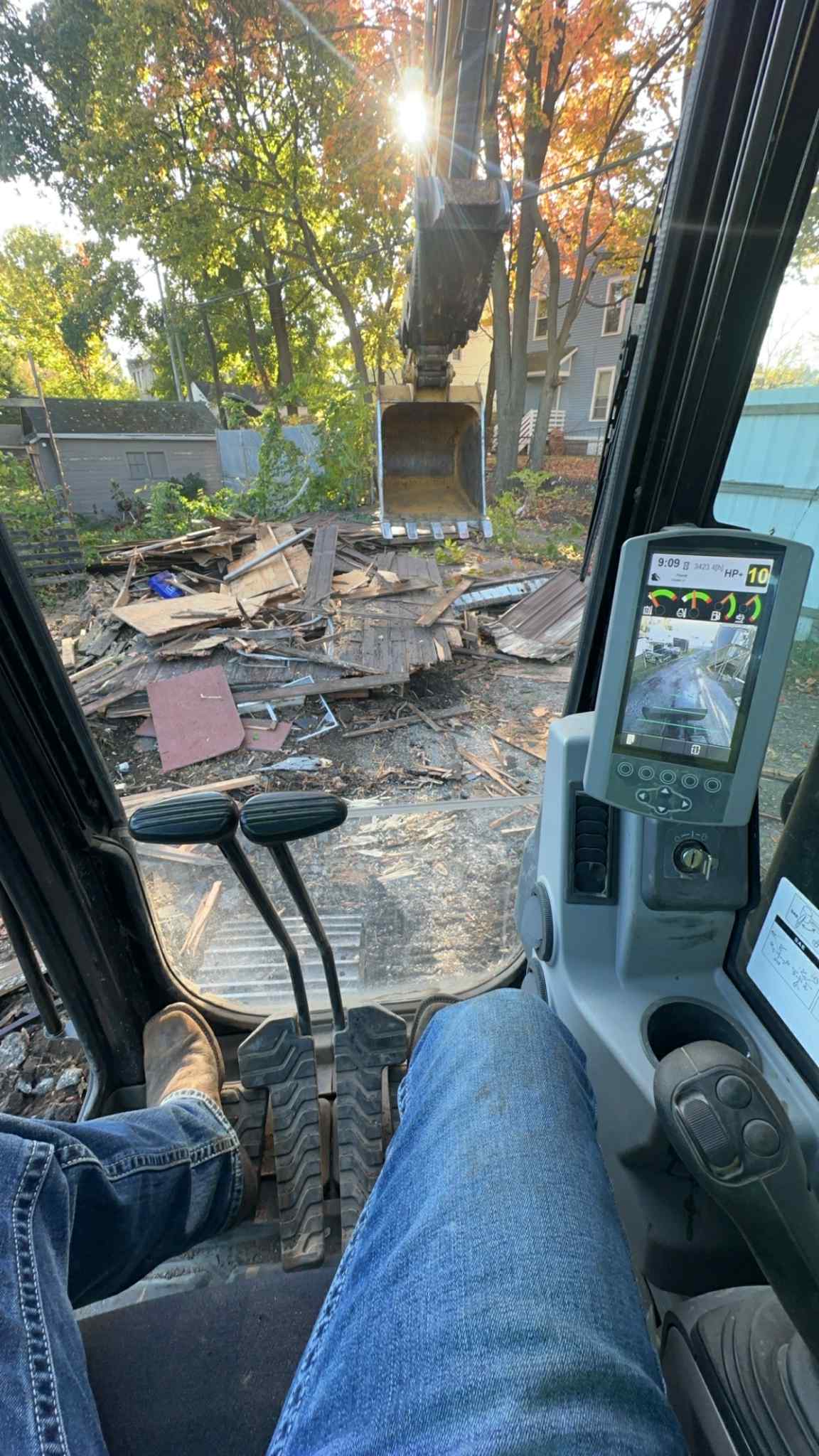 Demolition project completion